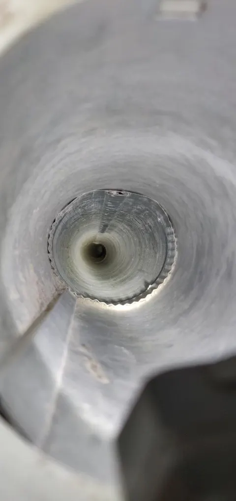 Dryer vent cleaning work photo