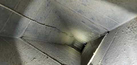 Work sample 2 for air duct cleaning - BEFORE