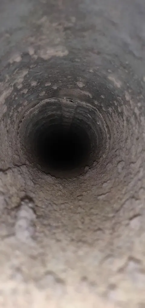 Dryer vent cleaning work photo