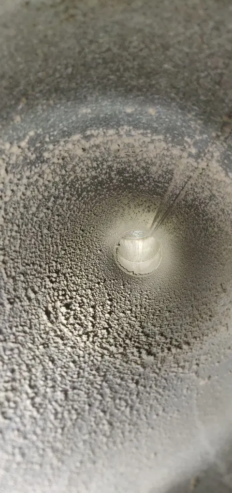 Dryer vent cleaning work photo