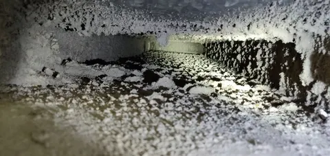 Work sample 4 for air duct cleaning - BEFORE
