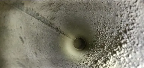 Dryer vent cleaning work photo
